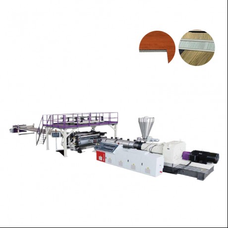 Linia de extrudare a podelei compozite SPC