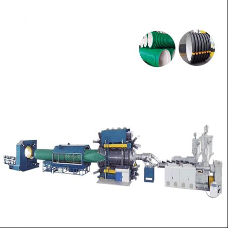Linie de extrudare a conductelor ondulate cu perete dublu de tip vertical HDPE, PP și țevi cu nervuri din PVC